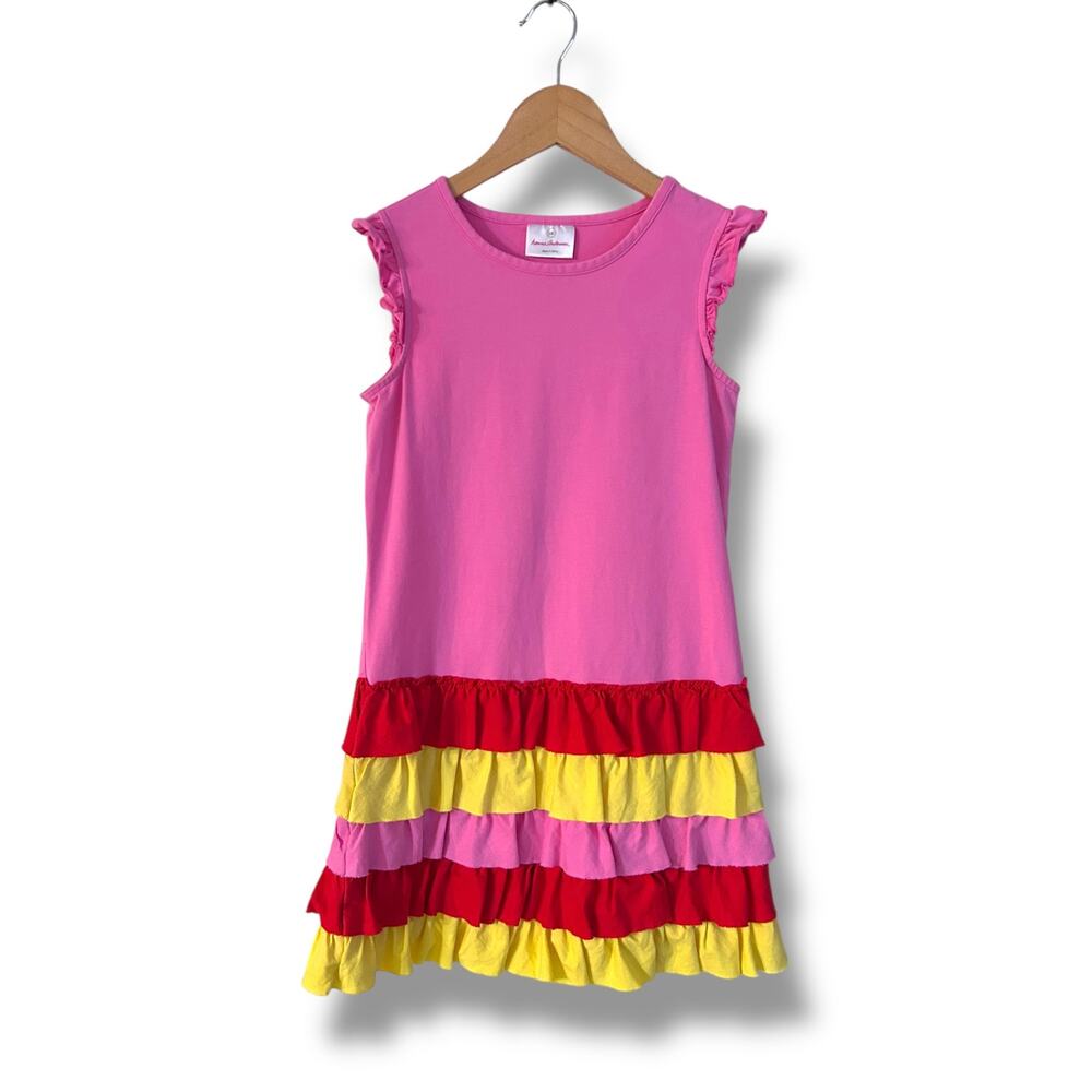 Hanna Andersson Sleeveless Ruffle Dress, Size 10